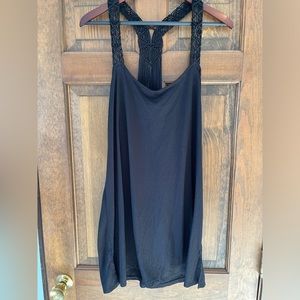 Lagaci Black Dress Large crochet back